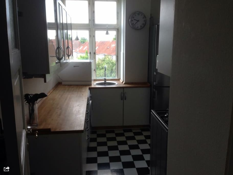 The kitchen.