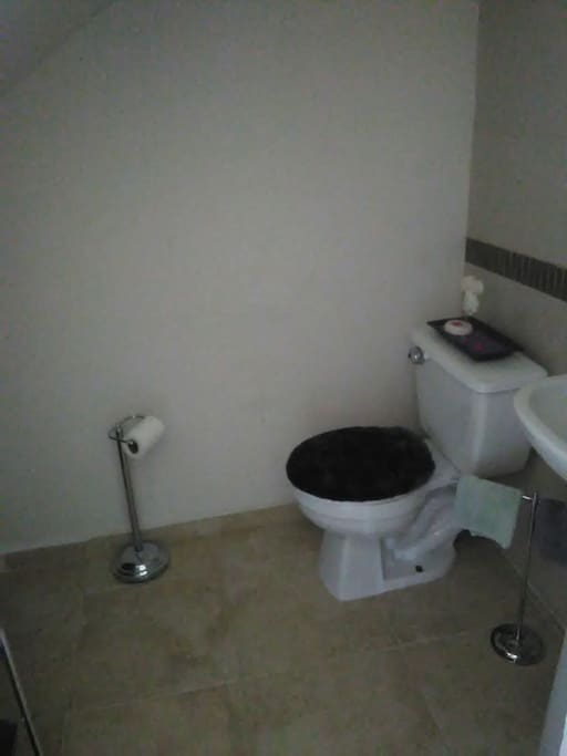 Baño al lado del sofá cama