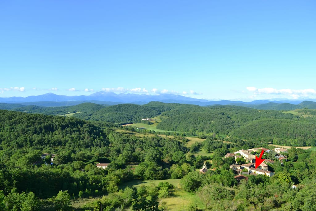 Le village en plein nature