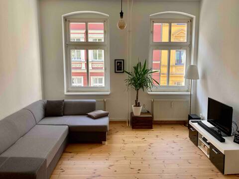 Bright old building apartment in Frankfurt (Oder)
