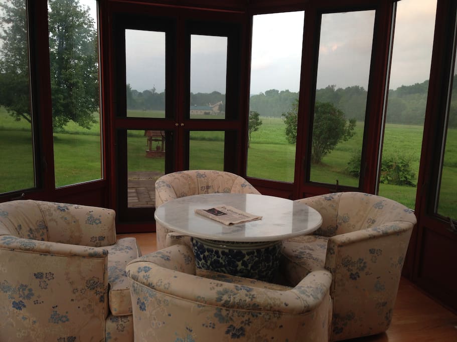 The sunroom conservatory