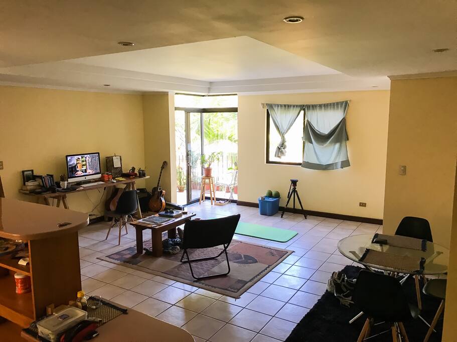 Living room/workspace.