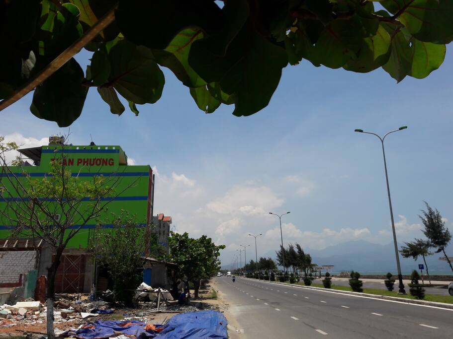 Outside the Motel, front of Đà Nẵng Bay