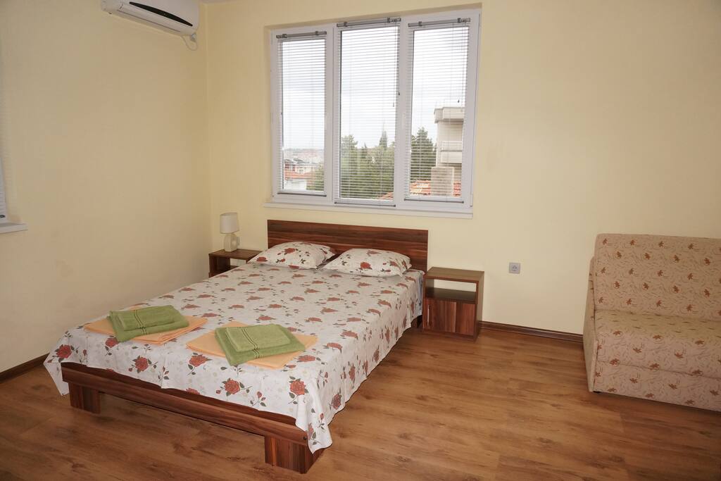 Double bed and Sofa