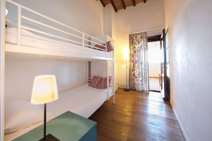 Access to veranda from the second bedroom