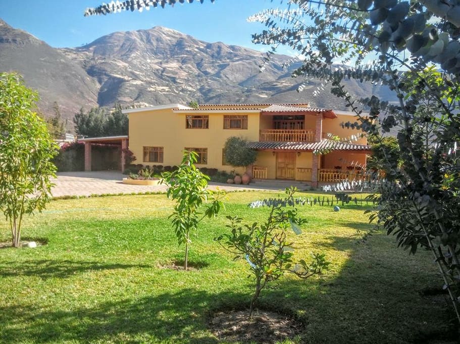 Beautiful enclosed property fresh fruit ready to pick from the trees.