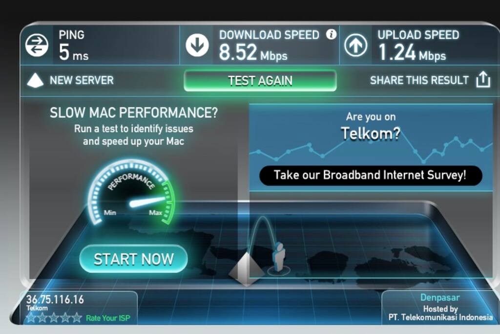 Fast fiber optic WiFi.