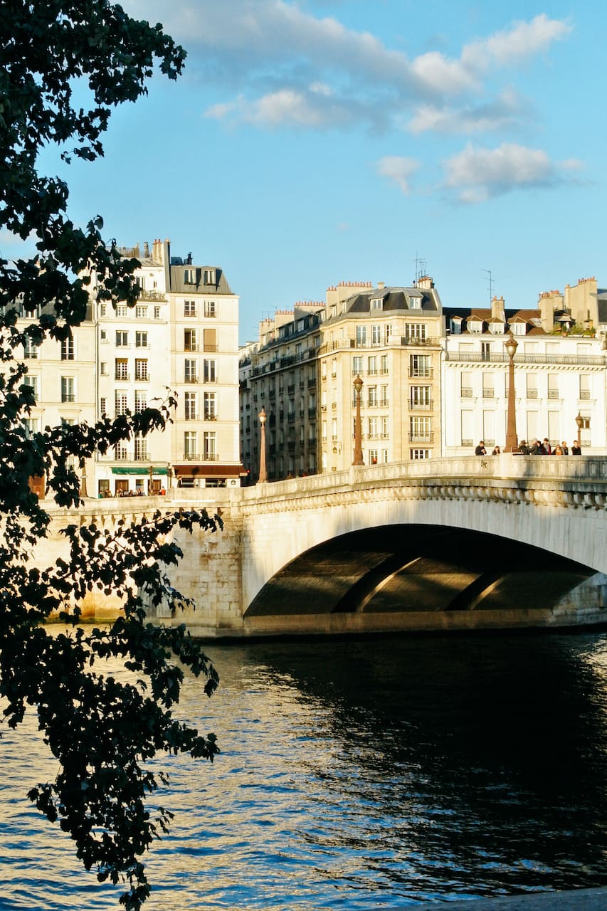 a bridge over the river in paris