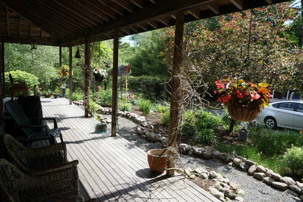 Plenty of seating on the porch