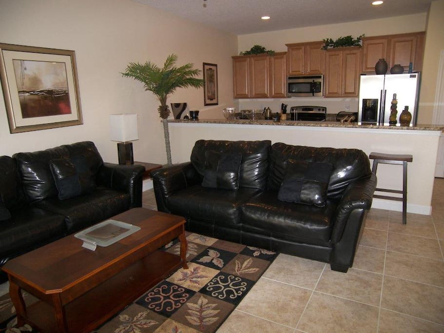 Family room with flat screen TV.