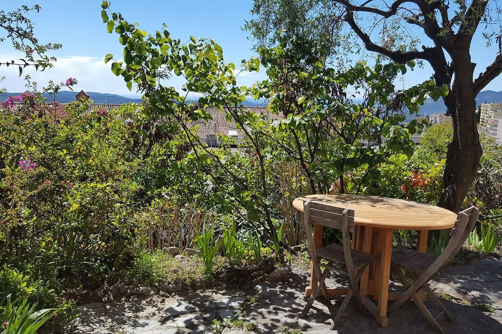 Terrasse avec vue mer