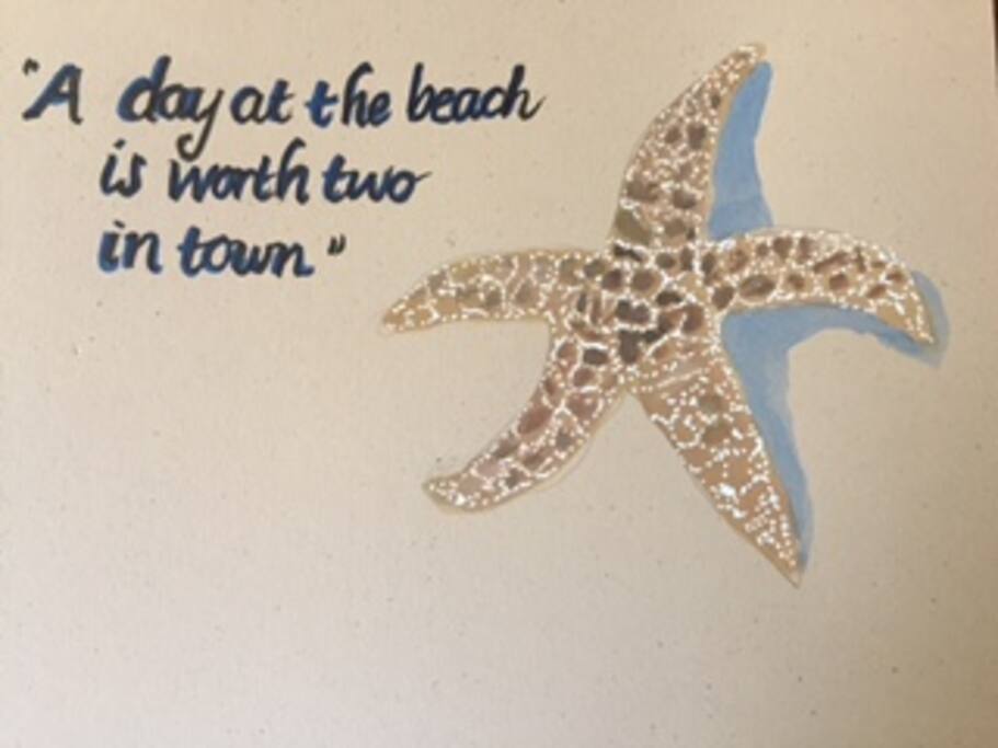 A day at the beach is worth 2 in town!!