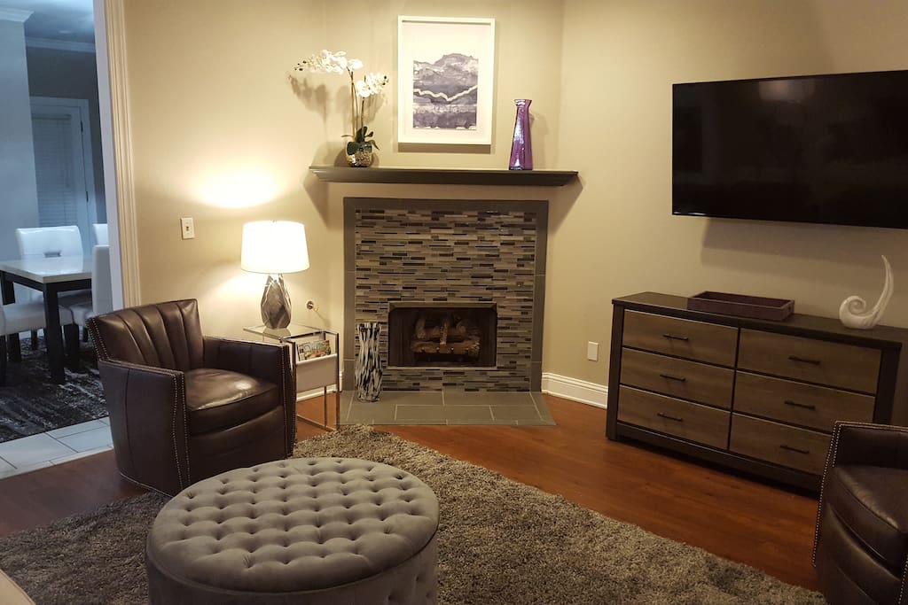 Living room with Fireplace