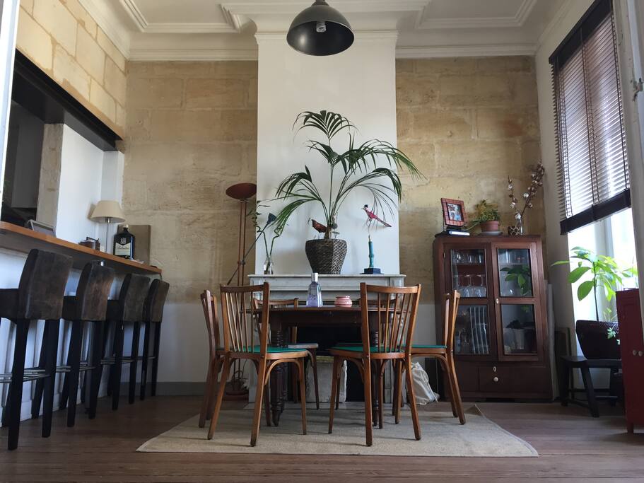The bright and airy dining area.