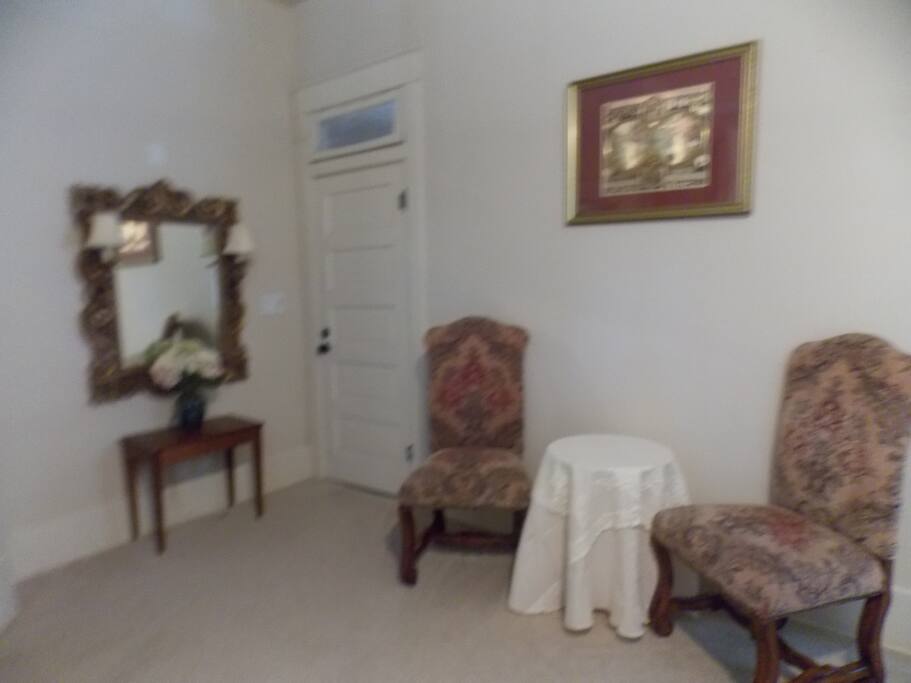 Seating area in Master Bedroom.