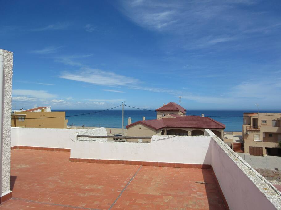 La playa, desde el solarium
