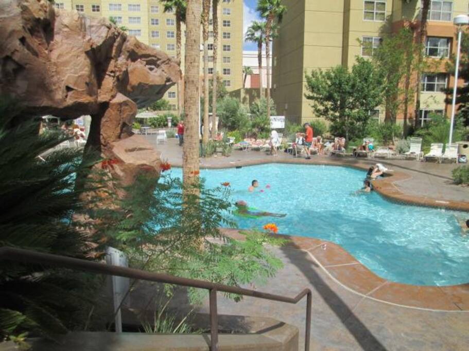 5 heated swimming pools