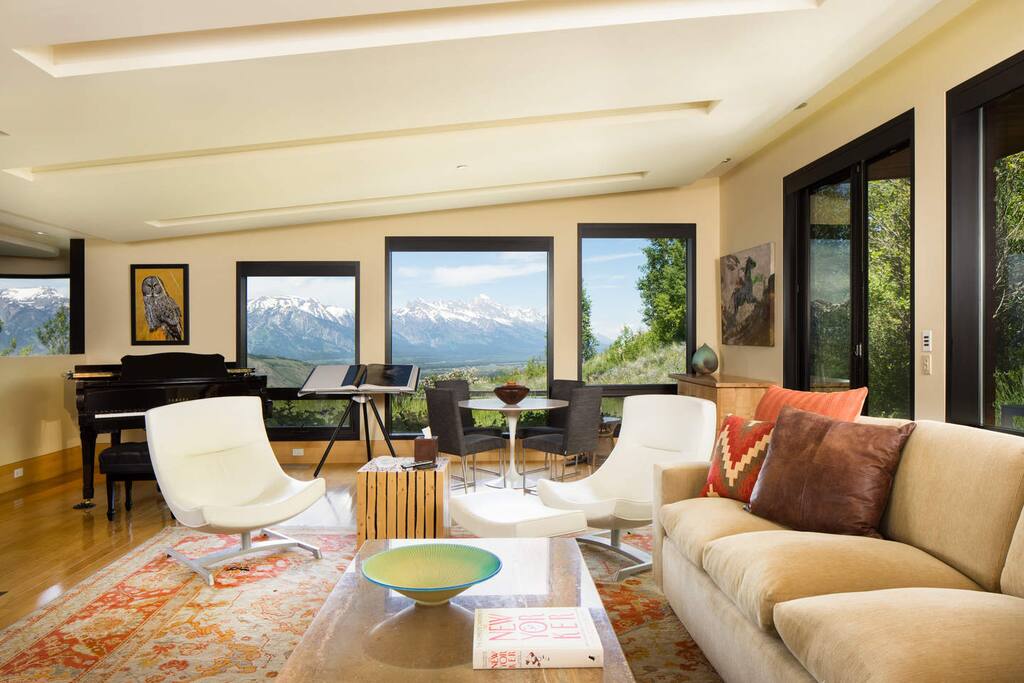 Never leave your views of the mountain range, and you won't have to...