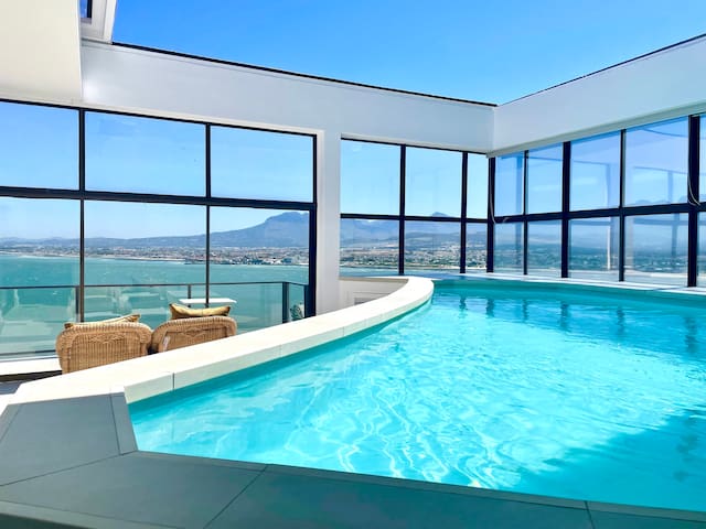 Stunning ocean view house with heated indoor pool