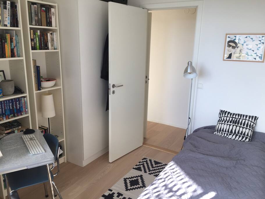 Second bedroom. Single bed. Possible to install extra mattress.