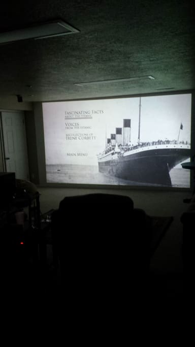 full wall theater with surround sound
