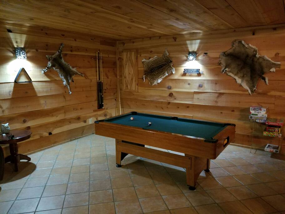 Small Pool table for entertaining
