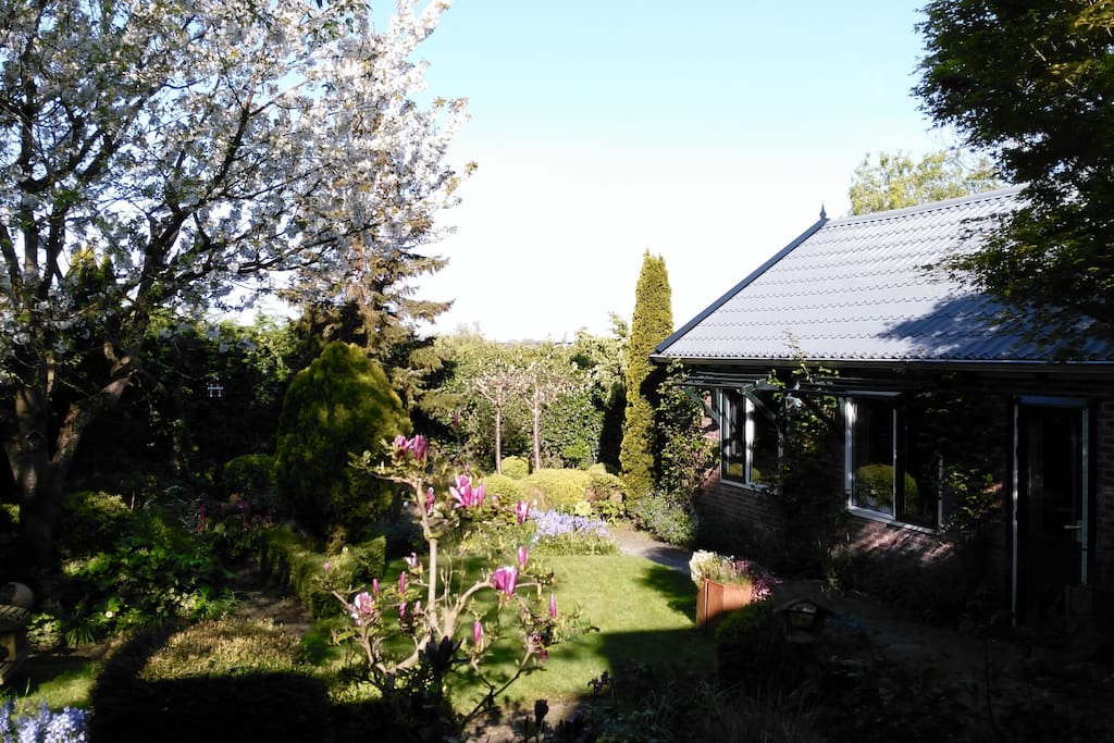 De aangrenzende tuin