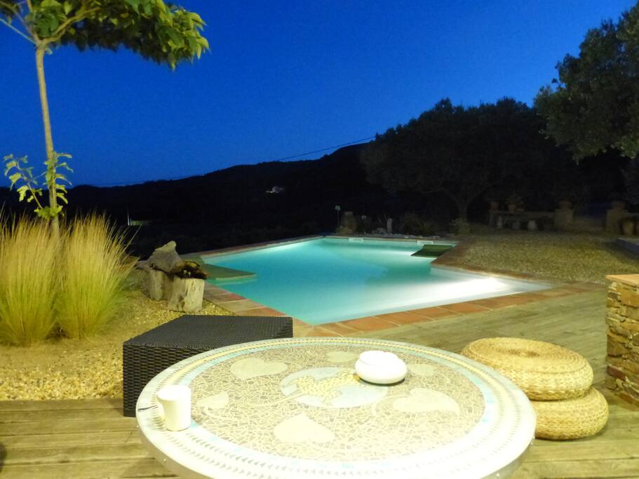 Soirée d'été sur la terrasse