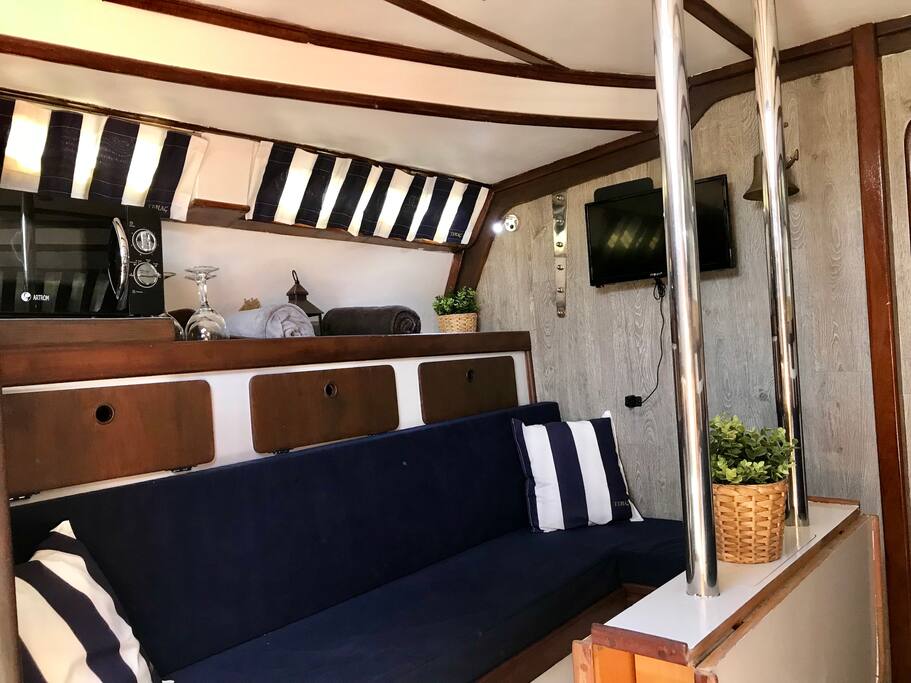 Living room with a TV
