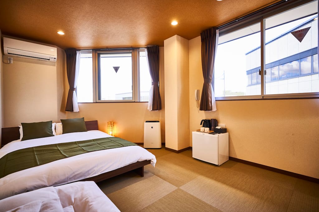 Bedroom with comfortable beds.