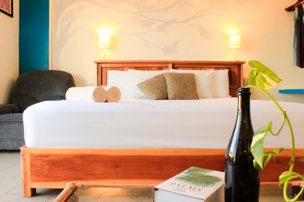 Ample space with king size bed.