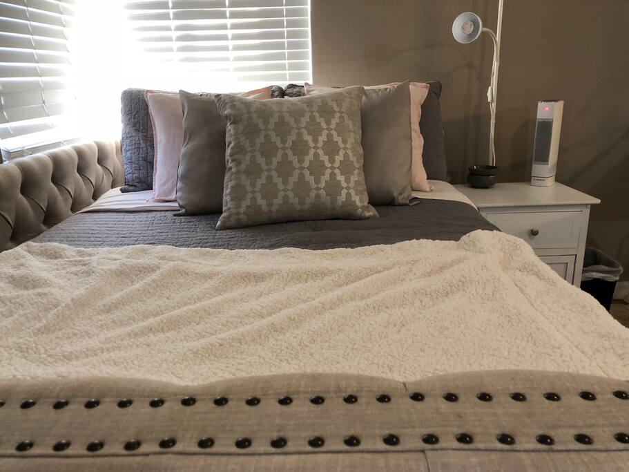 Extra Blankets are in the closet.