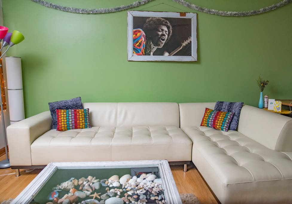 Not a private room. You will sleep on a comfy couch in the living room.