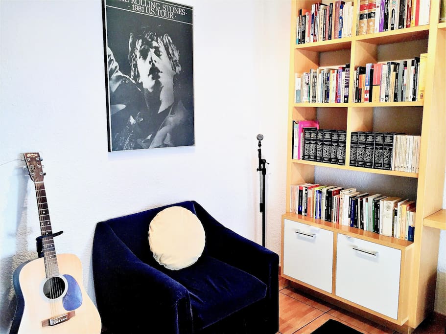 How nice is to read a book putting your feet on stool and maybe having a cup of coffee right behind you?