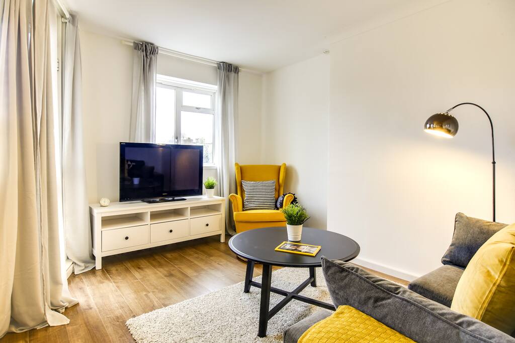 The living area is both stylish and comfortable.