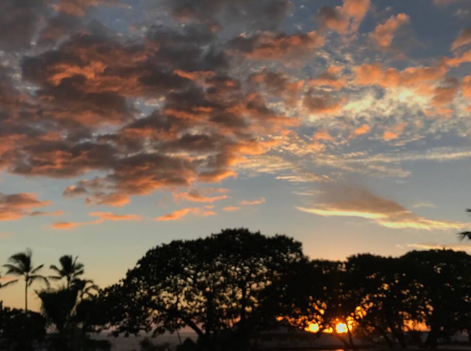 Sunset on the lanai