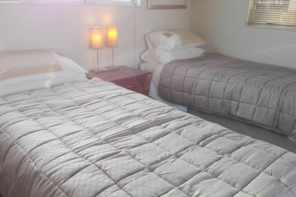 Twin Beds in the Master room with en-suite