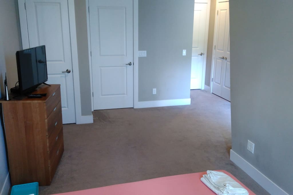 Bedroom (closets to the left and right)