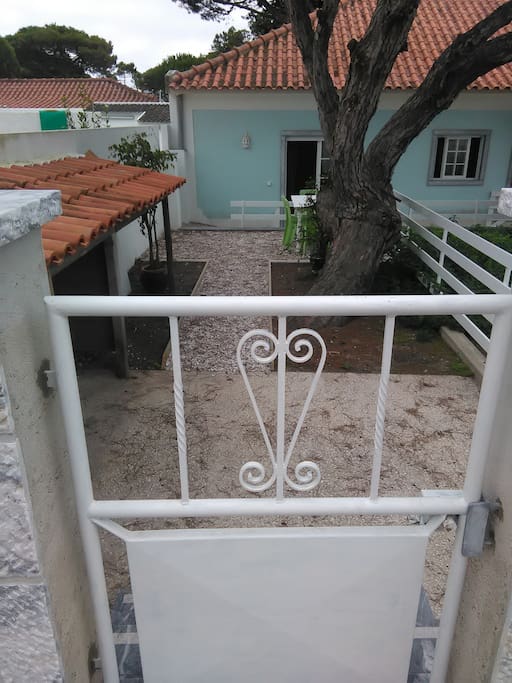 Vista do portão.
