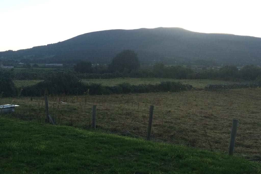 View of Slieve Gullion from back of house