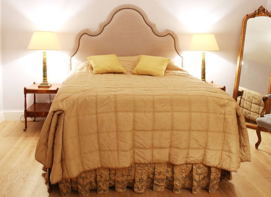 Large King-Size Bed with the most comfortable mattress in the world!