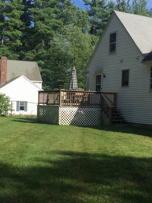 This is your porch accessible from the apartment kitchen