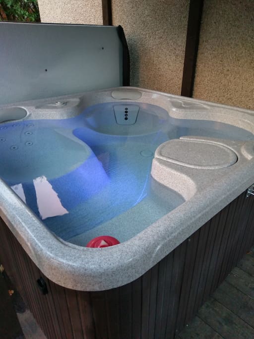Hot tub on terrace