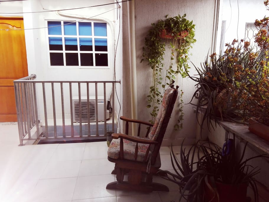 Terraza con al aire libre y con buenas corrientes de ire