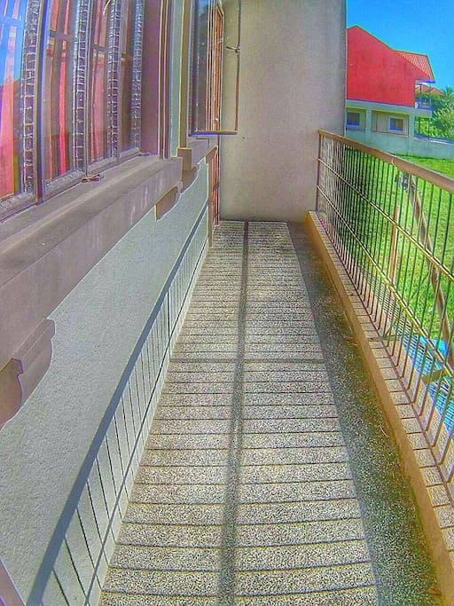 Make tambay at the balcony