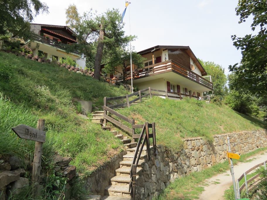 Entrance of the chalet