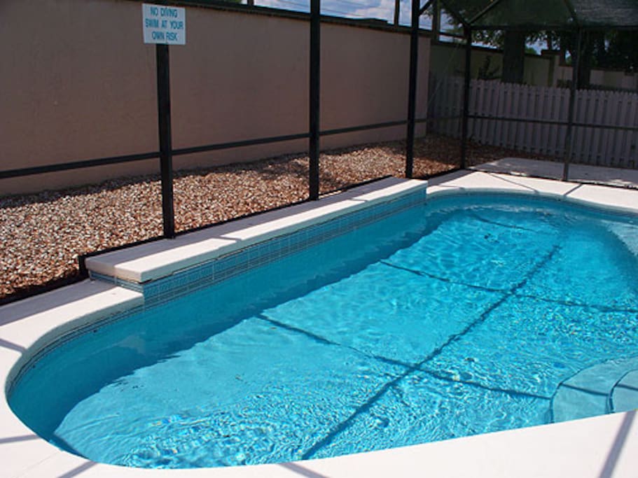 South facing Pool for great afternoon sun