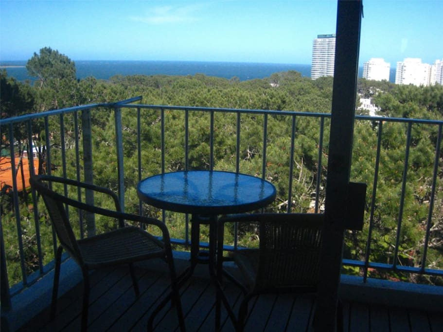 With ample places to relax, and enjoy the views from inside or either balcony