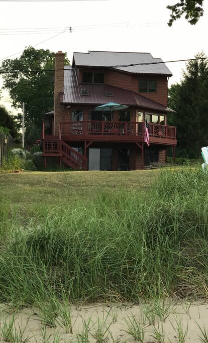 View of the House from the Beach