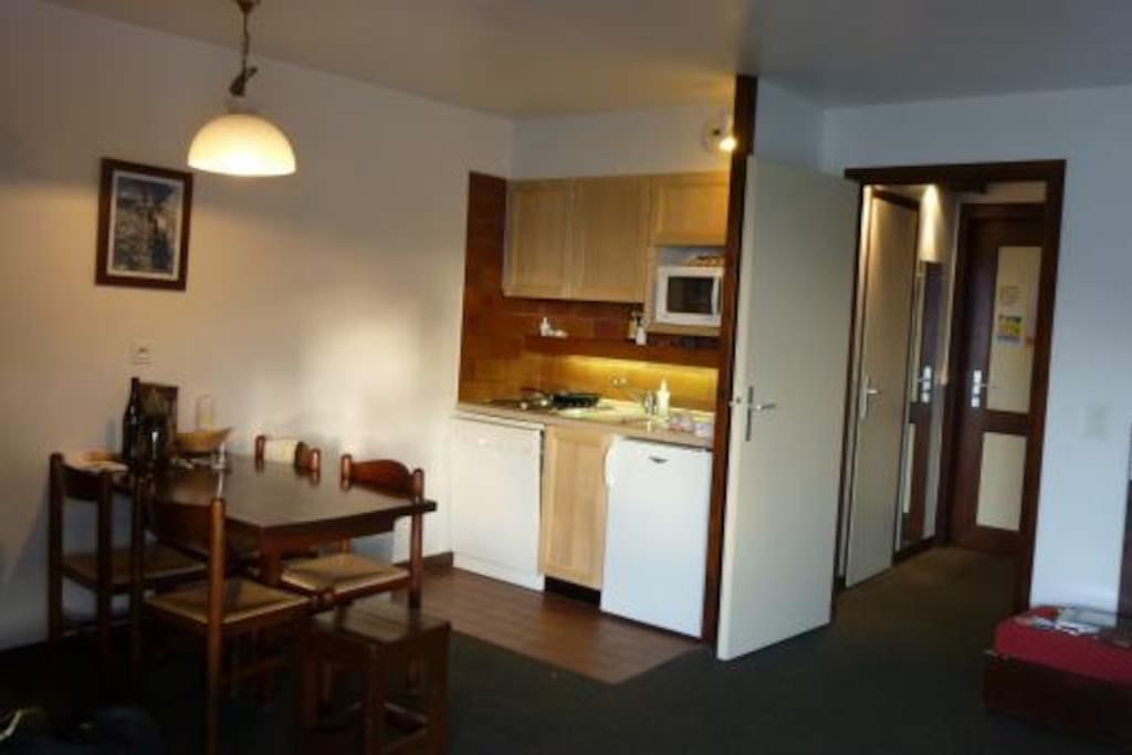 Cuisine salle à manger de l'appartement